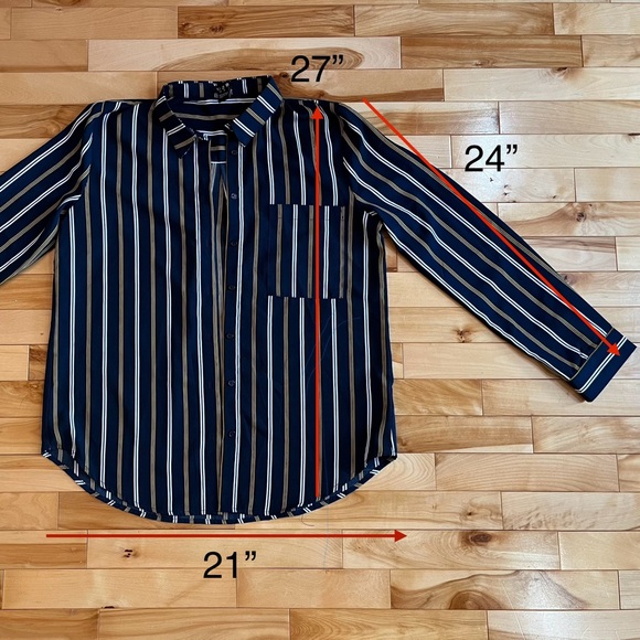 Woman’s Striped Dress Shirt - Picture 6 of 6